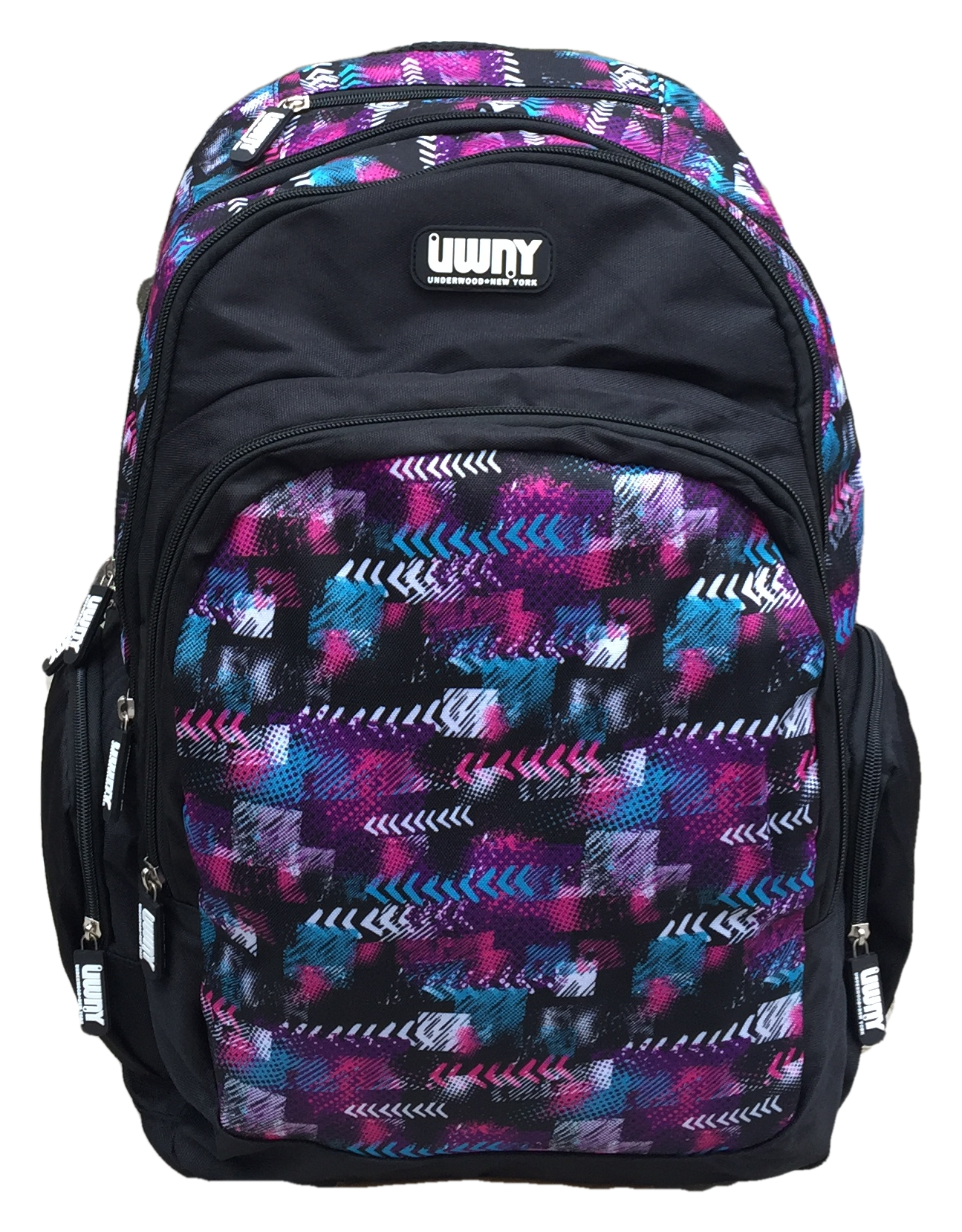 Zaino Round Underwood New York 5 Tasche Borsa Americano Scuola Viaggio Tempo Libero - Ex0051b