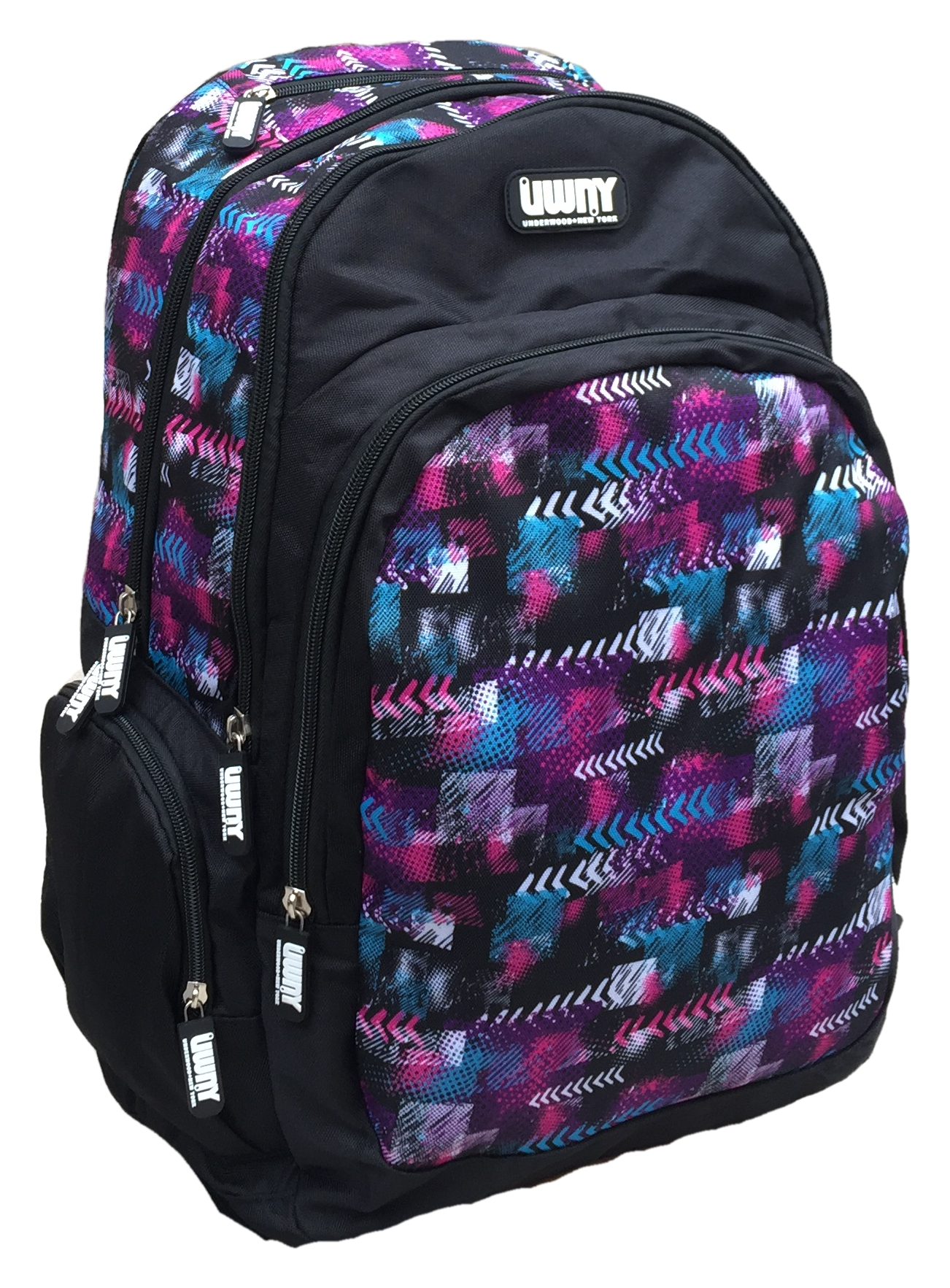 Zaino Round Underwood New York 5 Tasche Borsa Americano Scuola Viaggio Tempo Libero - Ex0051b