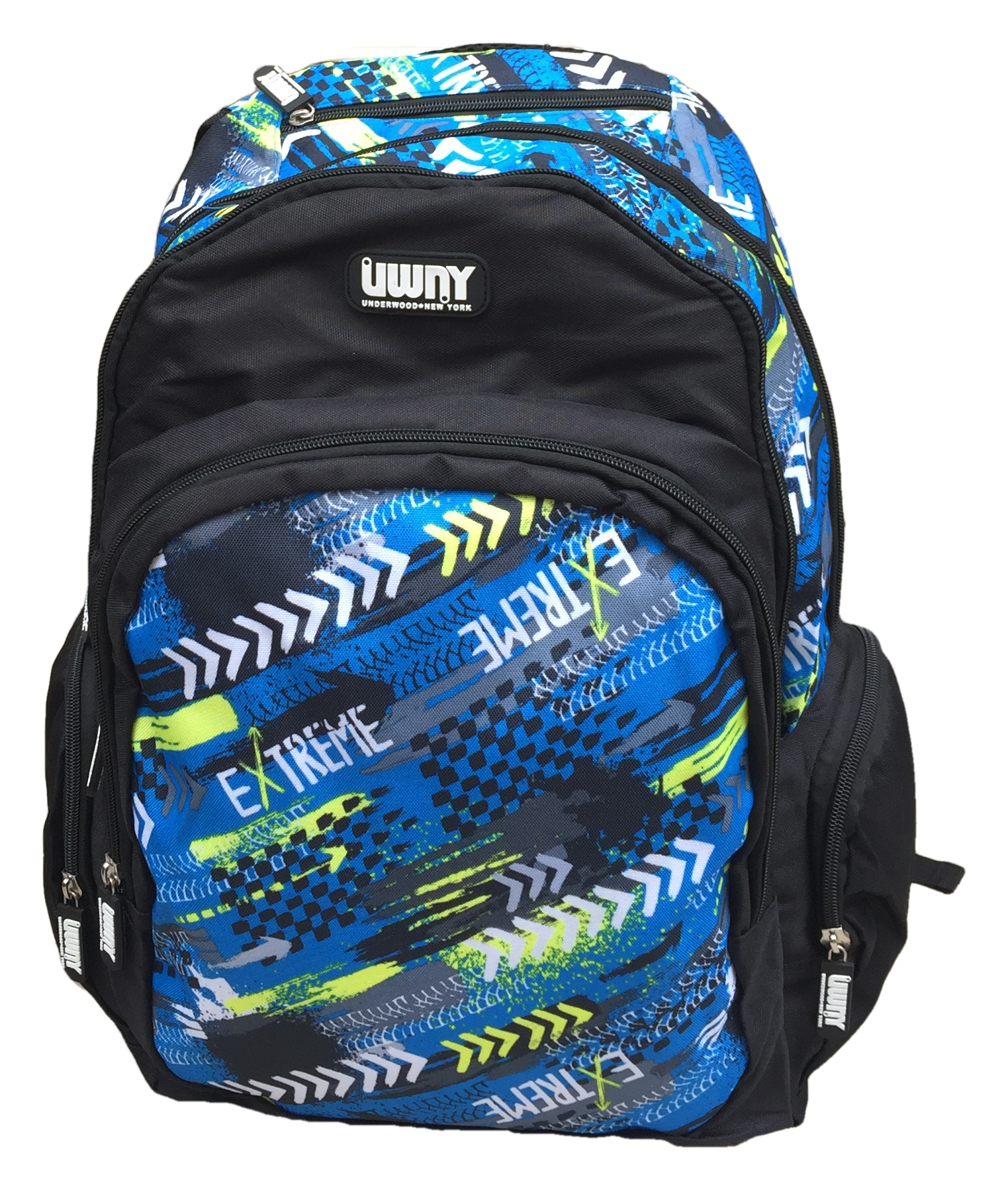 Zaino Round Underwood New York 5 Tasche Borsa Americano Scuola Viaggio Tempo Libero - Ex0051c