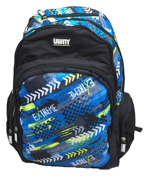 Zaino Round Underwood New York 5 Tasche Borsa Americano Scuola Viaggio Tempo Libero - Ex0051c