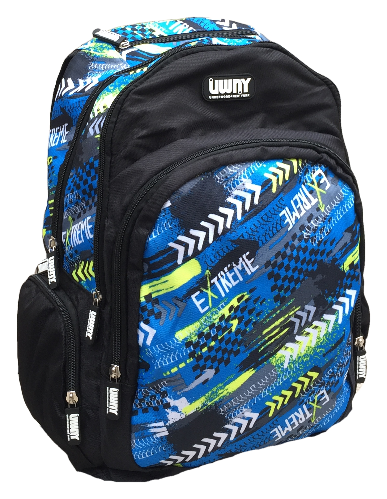 Zaino Round Underwood New York 5 Tasche Borsa Americano Scuola Viaggio Tempo Libero - Ex0051c