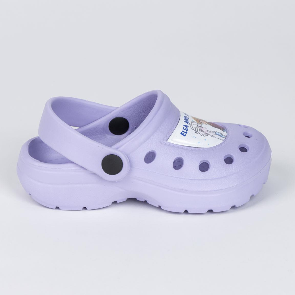 Ciabatte Frozen Modello Crocs in Eva con Cinturino Bambina Piscina Mare - 6438lilla