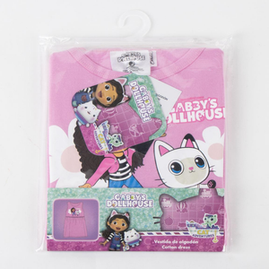 T-Shirt Manica Corta Gabby Dollhouse Netflix Maglietta 100% Cotone - 3228
