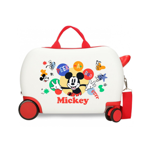 Trolley da Viaggio Cavalcabile Topolino DISNEY Valigia in ABS per Bambini 45 CM - 4221042