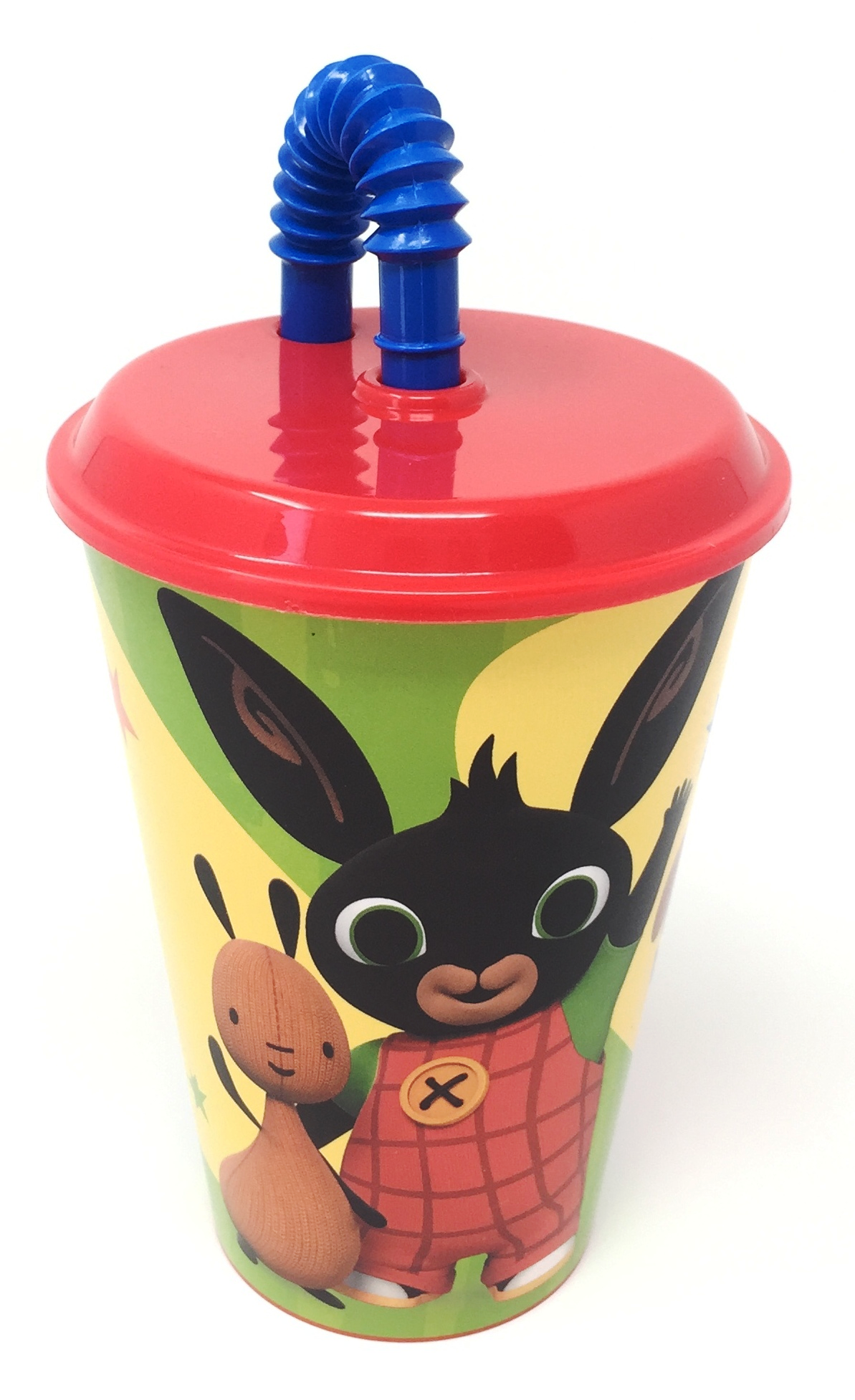 Set Pappa Bing Bunny Coniglietto 2 Piatti + Bicchiere con Cannuccia Bambino - Bin20/3pzbicchiere