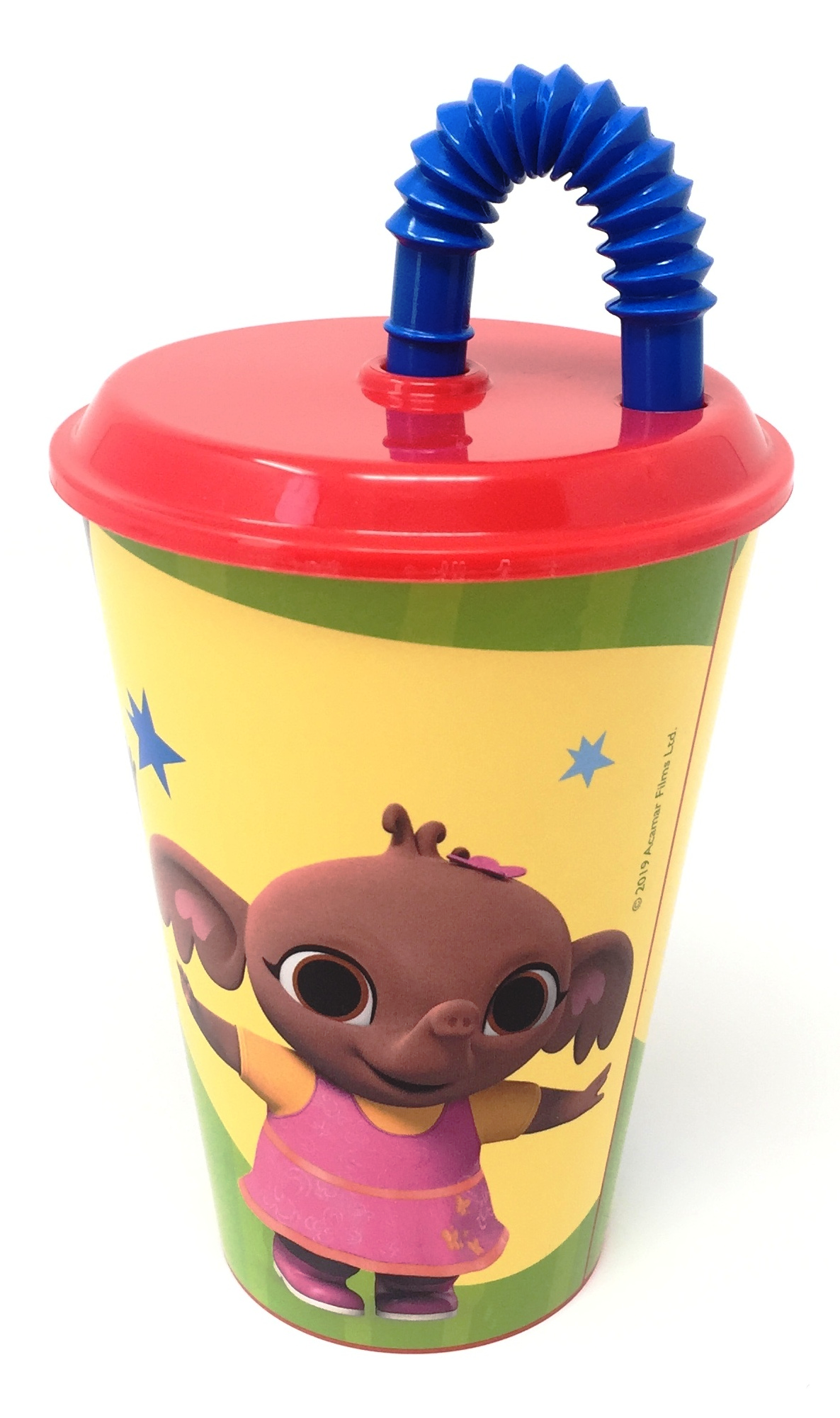 Set Pappa Bing Bunny Coniglietto 2 Piatti + Bicchiere con Cannuccia Bambino - Bin20/3pzbicchiere