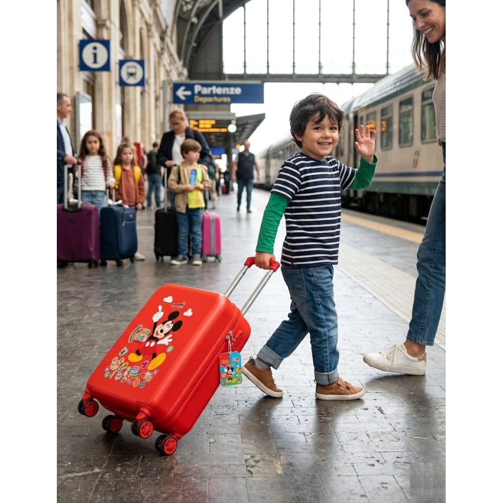 Trolley da Viaggio Topolino DISNEY 55 CM Valigia in ABS - 4231112