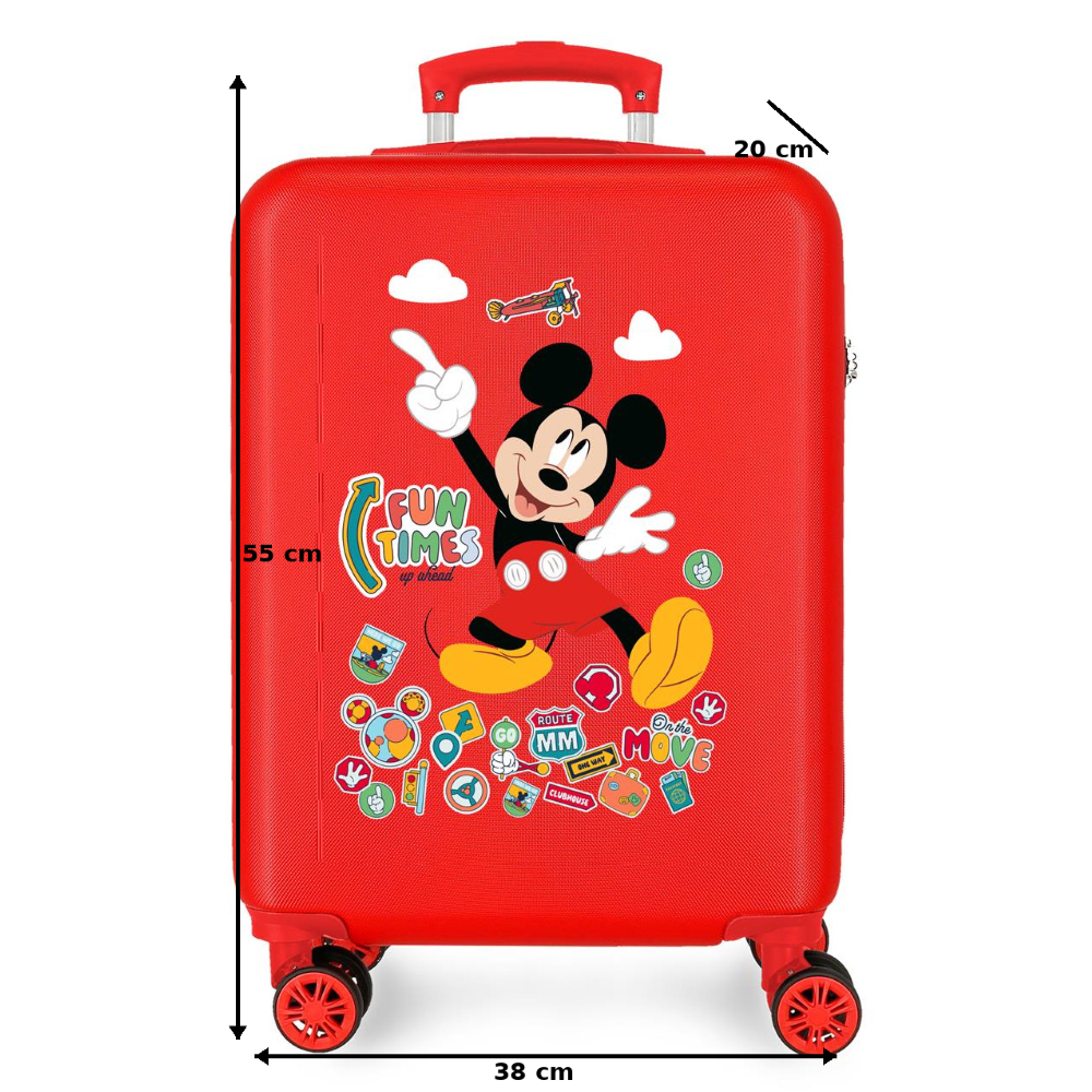 Trolley da Viaggio Topolino DISNEY 55 CM Valigia in ABS - 4231112