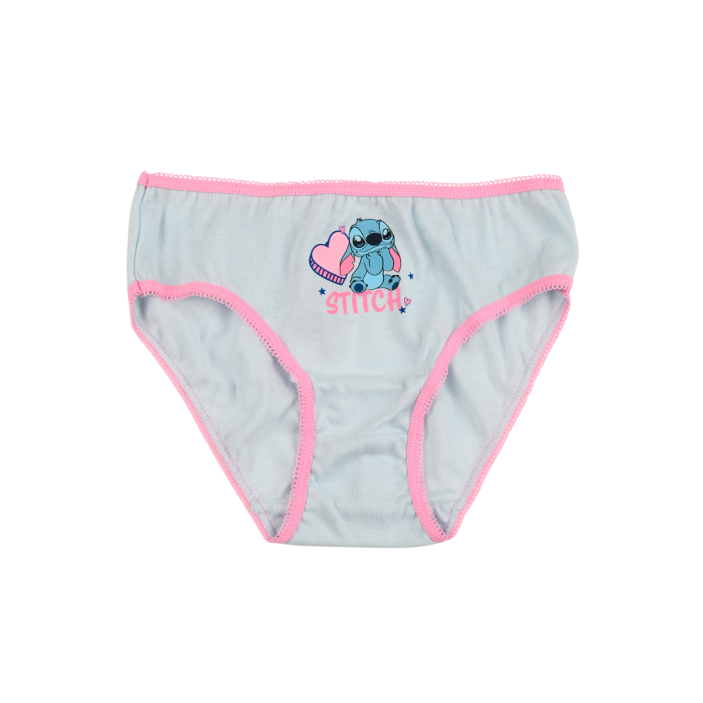 Mutandine Set 3 Pezzi Stitch DISNEY Slip in Cotone in Scatola 3/8 Anni- Ez30052