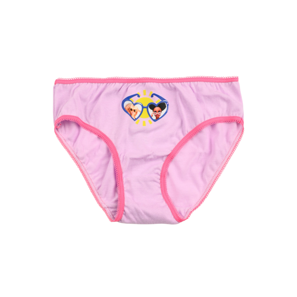 Mutandine Set 3 Pezzi Barbie Mattel Slip in Cotone in Scatola 4/10 Anni- Ez30006