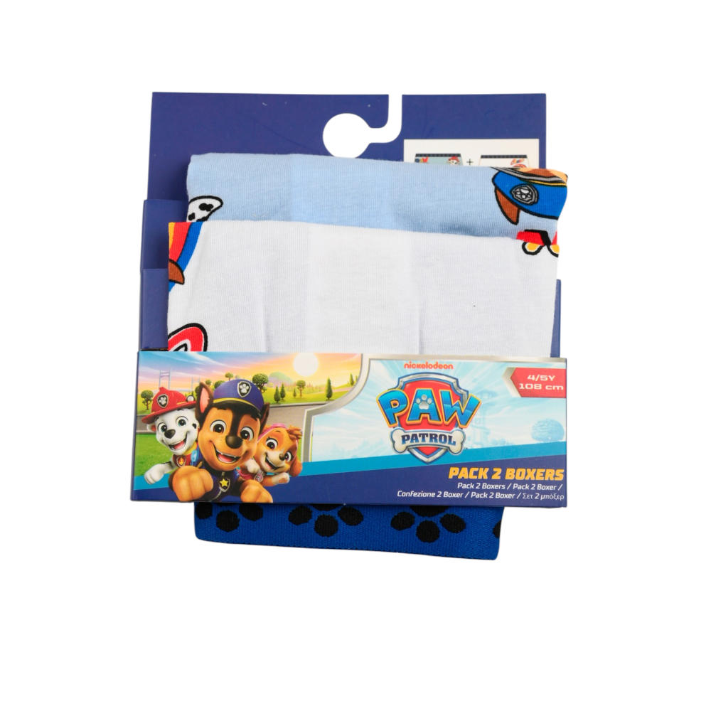 Boxer Set 2 Pezzi Paw Patrol Mutande in Cotone 3/6 Anni - Ez30028/1