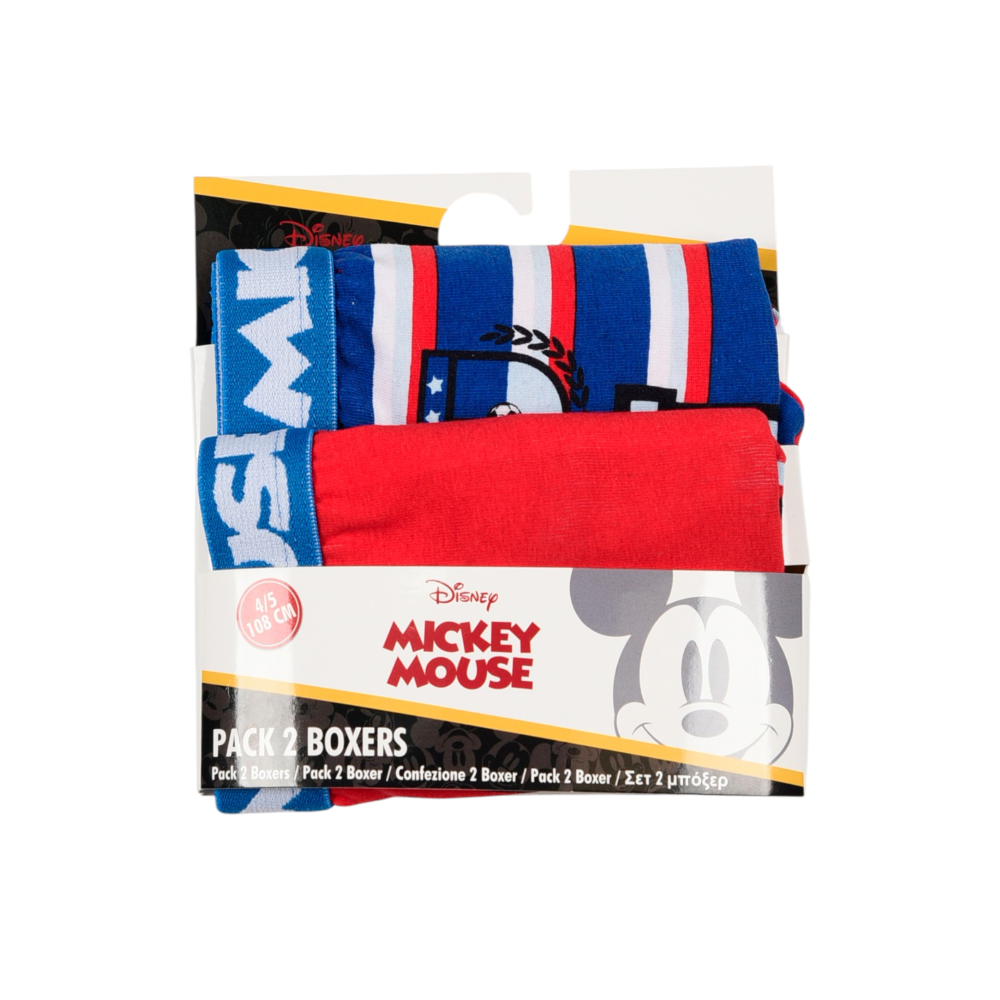 Boxer Set 2 Pezzi Topolino DISNEY Mutande in Cotone 3/6 Anni - Ez30026/1