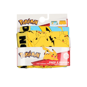 Boxer Set 2 Pezzi Pikachu Pokemon Mutande in Cotone 4/10 Anni - Ez30003/1