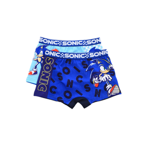 Boxer Set 2 Pezzi Sonic Mutande in Cotone 4/10 Anni - Ez30034/1