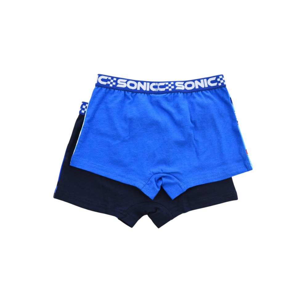 Boxer Set 2 Pezzi Sonic Mutande in Cotone 4/10 Anni - Ez30034/1