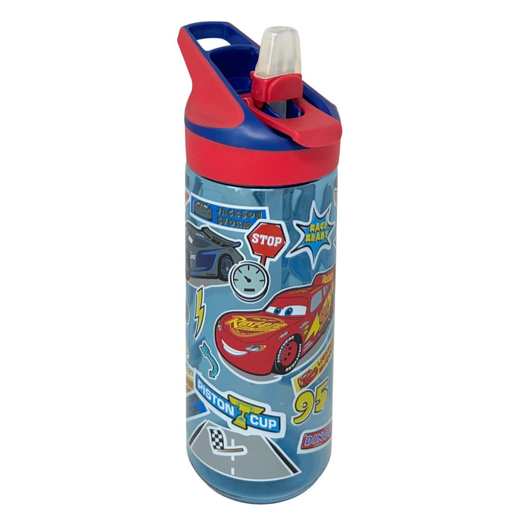 Borraccia Tritan Cars Bottiglia 620 Ml con Apertura Pop-Up - 86698