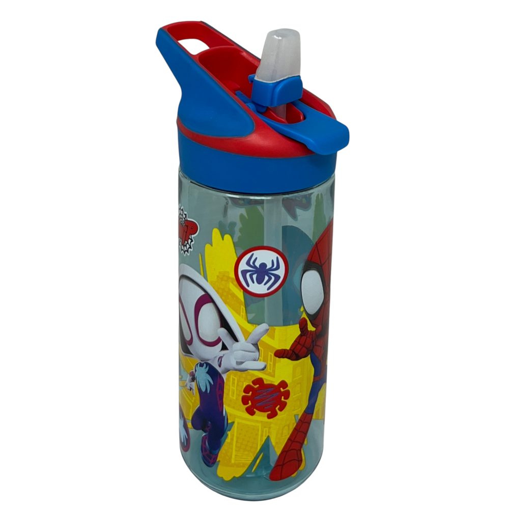 Borraccia Tritan Spidey Bottiglia 620 Ml con Apertura Pop-Up - 86708