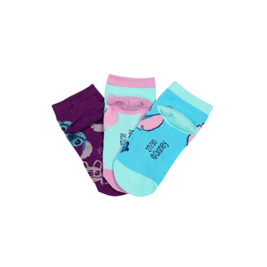 Calzini Stitch DISNEY in Misto Cotone 3 Paia Assortiti 23/34 - Ez06019/1
