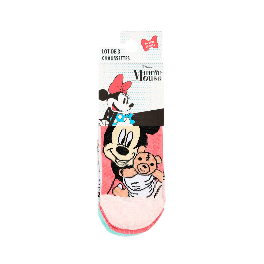 Calzini Minnie DISNEY in Misto Cotone 3 Paia Assortiti 23/34 - Ez06023/1