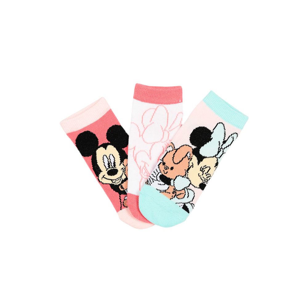 Calzini Minnie DISNEY in Misto Cotone 3 Paia Assortiti 23/34 - Ez06023/1