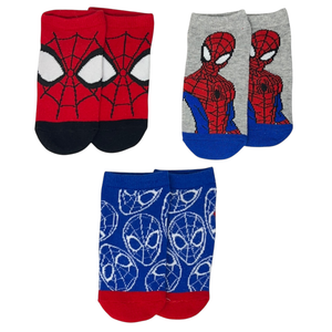 Calzini Spiderman MARVEL in Misto Cotone 3 Paia Assortiti 23/34 - Ez06042/1