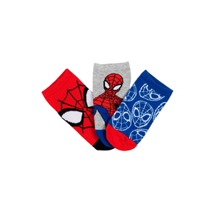Calzini Spiderman MARVEL in Misto Cotone 3 Paia Assortiti 23/34 - Ez06042/1
