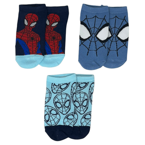 Calzini Spiderman MARVEL in Misto Cotone 3 Paia Assortiti 23/34 - Ez06042/2