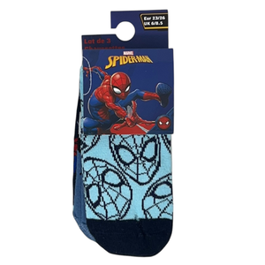Calzini Spiderman MARVEL in Misto Cotone 3 Paia Assortiti 23/34 - Ez06042/2