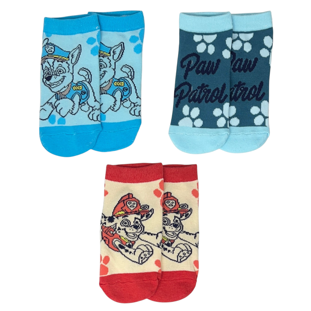 Calzini Paw Patrol in Misto Cotone 3 Paia Assortiti 23/34 - Ez06032/1