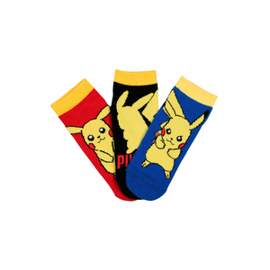 Calzini Pikachu Pokemonl in Misto Cotone 3 Paia Assortiti 27/37 - Ez06034/1