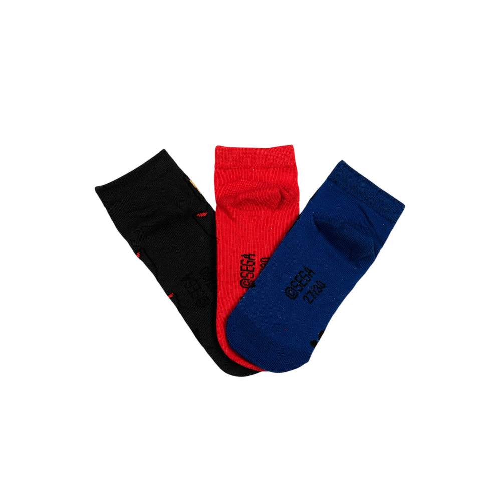 Calzini Sonic in Misto Cotone 3 Paia Assortiti 23/34- Ez06036/1