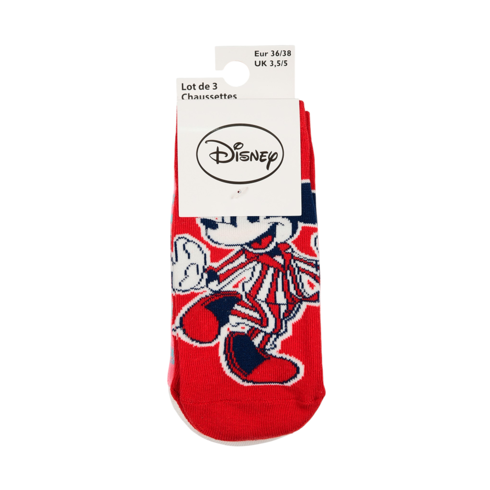 Calzini Minnie DISNEY in Misto Cotone 3 Paia Assortiti Adulto 36/41 - Ez39001/1