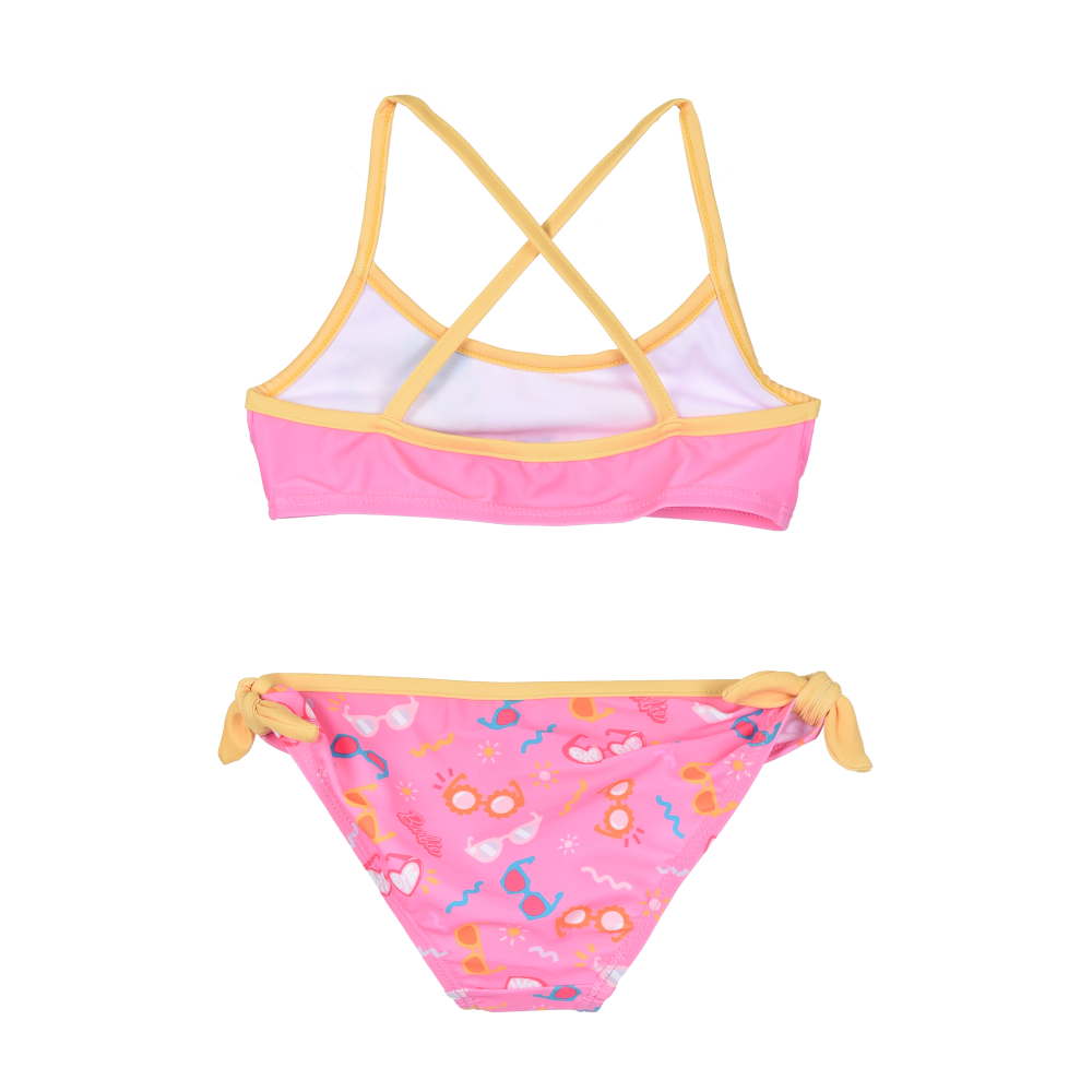 Costume da Bagno Barbie Mattel 2 Pezzi Bikini Mare Top e Slip Bambina - Ez18019fucsia