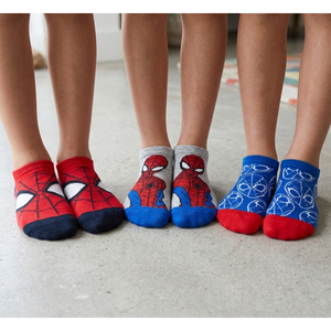 Calzini Spiderman MARVEL in Misto Cotone 3 Paia Assortiti 23/34 - Ez06042/1