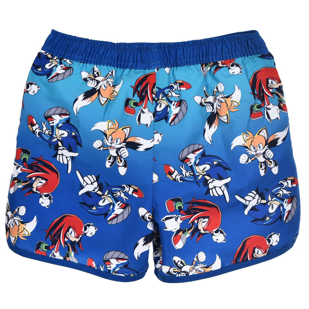 Costume da Bagno Sonic Knuckles Tails Modello Pantaloncini Mare Bermuda Bambini - Ez18148blu