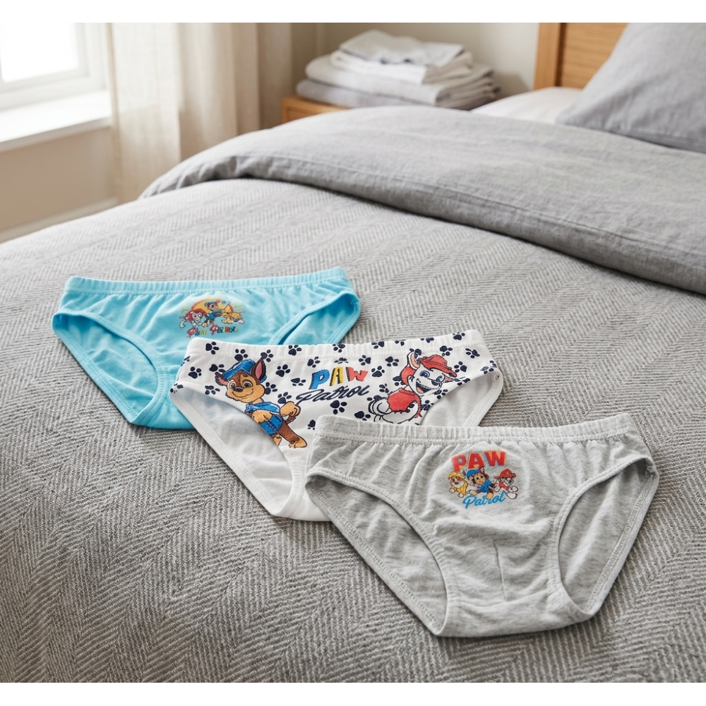 Mutandine Set 3 Pezzi Paw Patrol Slip in Cotone in Scatola 3/6 Anni- Ez30027