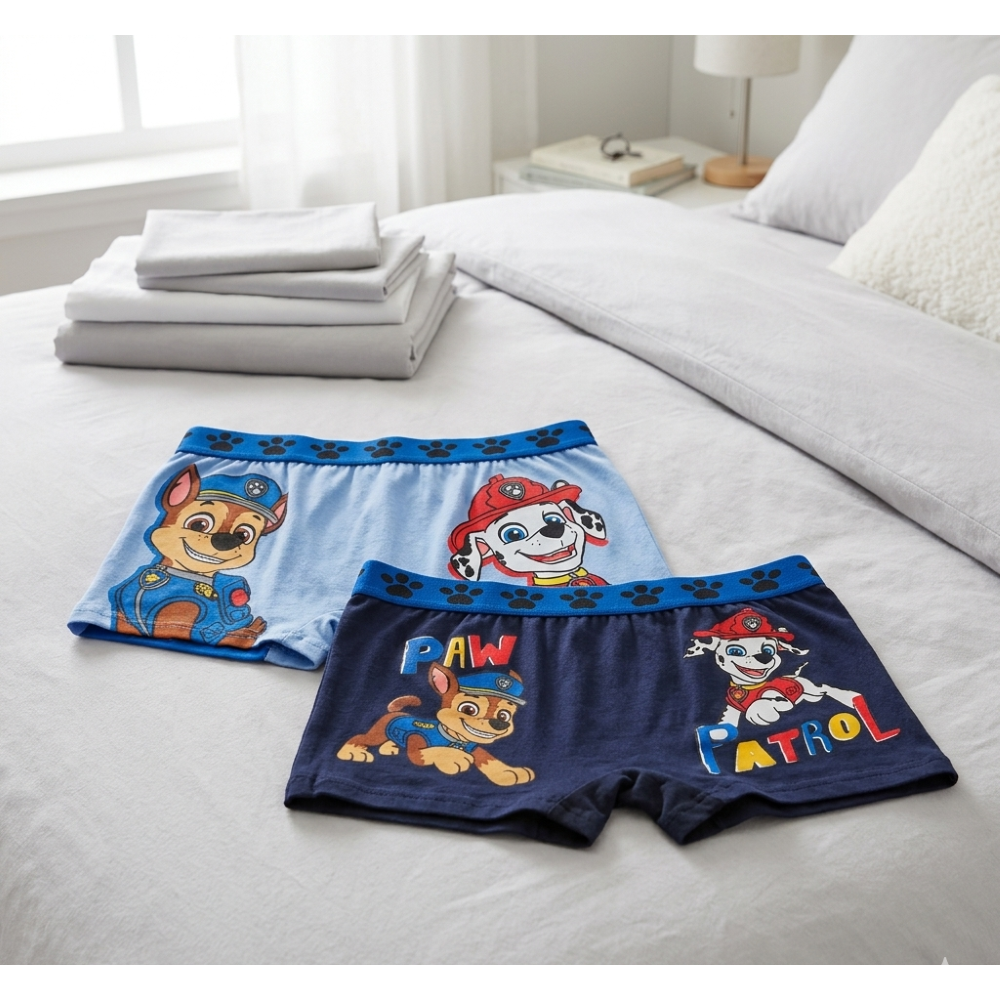 Boxer Set 2 Pezzi Paw Patrol Mutande in Cotone 3/6 Anni - Ez30028/2