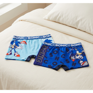 Boxer Set 2 Pezzi Sonic Mutande in Cotone 4/10 Anni - Ez30034/1