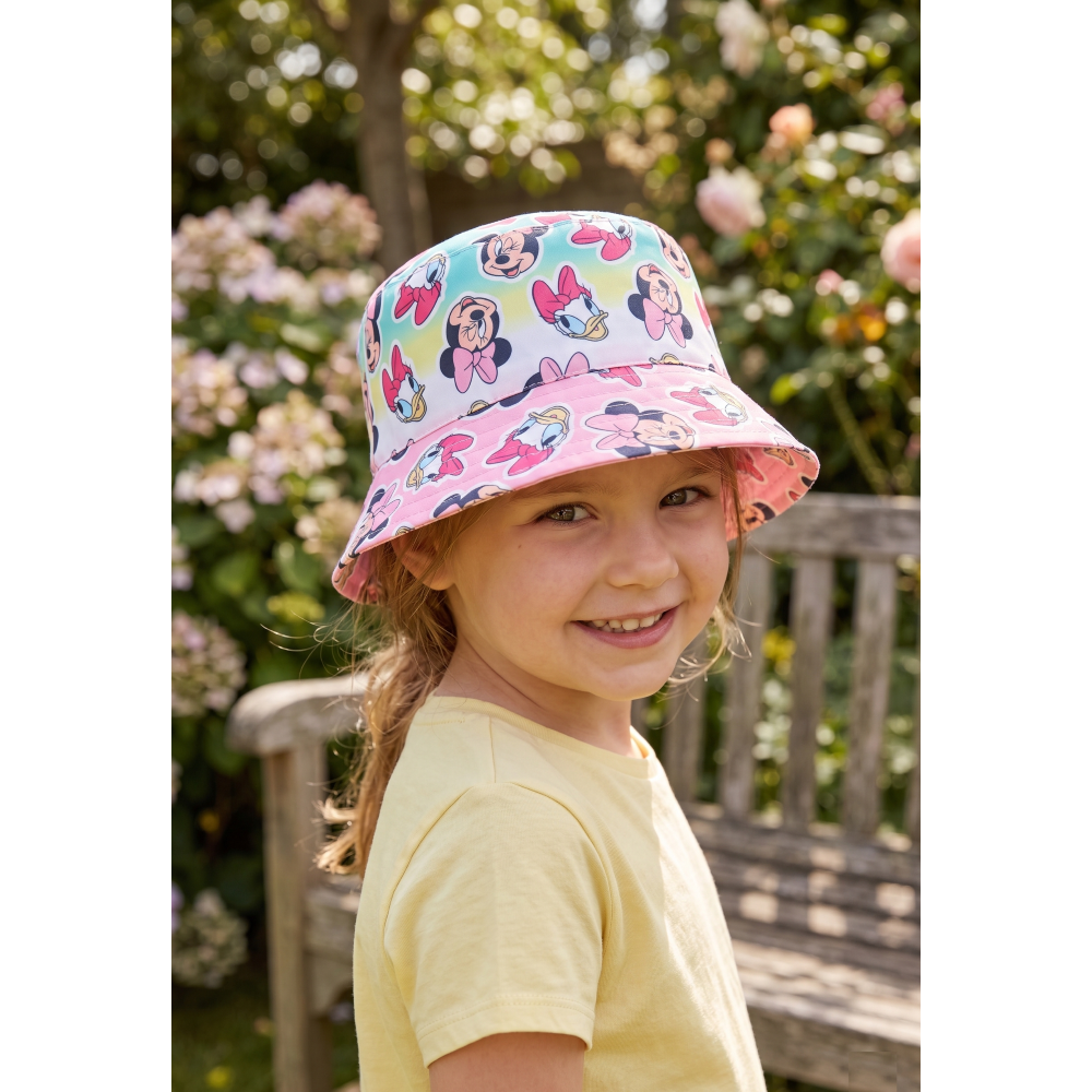 Cappello Minnie Paperina DISNEY Berretto Modello Alla Pescatora Bambina - Ez45002rosa