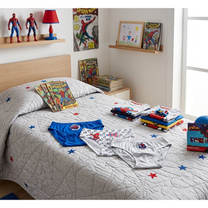 Mutandine Set 3 Pezzi Spiderman MARVEL Slip in Cotone in Scatola 3/8 Anni- Ez30036