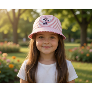 Cappello Minnie DISNEY Berretto Modello Alla Pescatora Bucket Bambina - Ez45006rosa