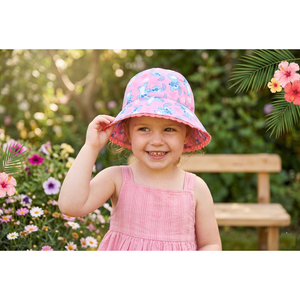 Cappello Stitch DISNEY Berretto Modello Alla Pescatora Bucket Bambina - Ez45001fucsia