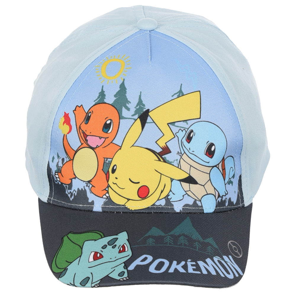 Cappello Pikachu Pokémon con Visiera Berretto Estivo Regolabile Bambino - Ez40006celeste