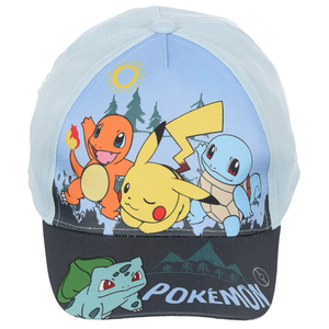 Cappello Pikachu Pokémon con Visiera Berretto Estivo Regolabile Bambino - Ez40006celeste