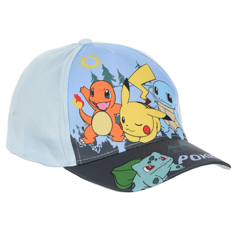Cappello Pikachu Pokémon con Visiera Berretto Estivo Regolabile Bambino - Ez40006celeste