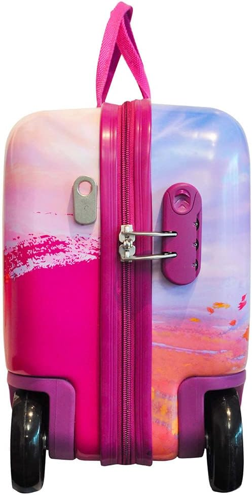 Trolley Frozen Elsa Anna Olaf DISNEY da Viaggio 4 Ruote Cavalcabile Trainabile Cm. 45x34x22 in ABS - D99868mc