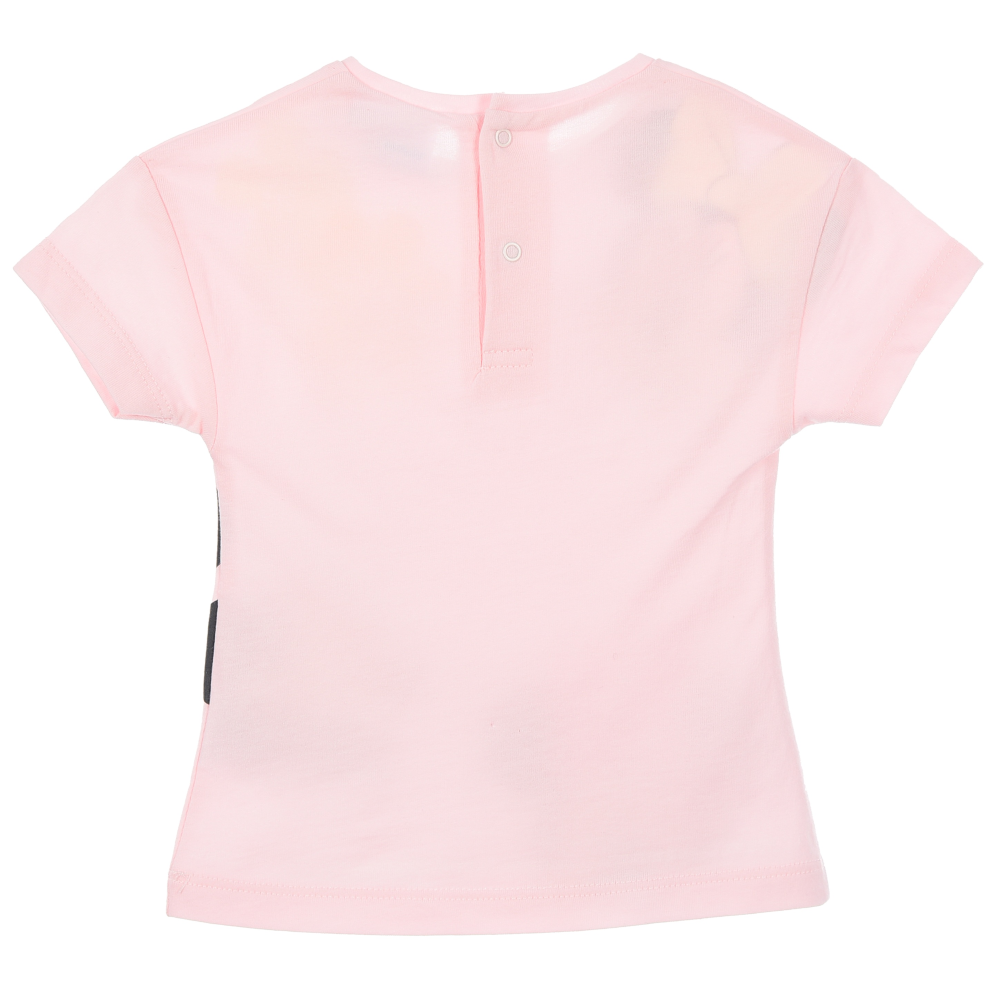 T-Shirt Maniche Corte Minnie DISNEY Maglietta 100% Cotone Dettagli Glitter Neonata - Ez00008rosa