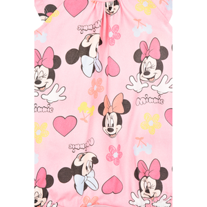 Pagliaccetto Minnie DISNEY Body Smanicato 100% Cotone Neonata - Ez00005rosa