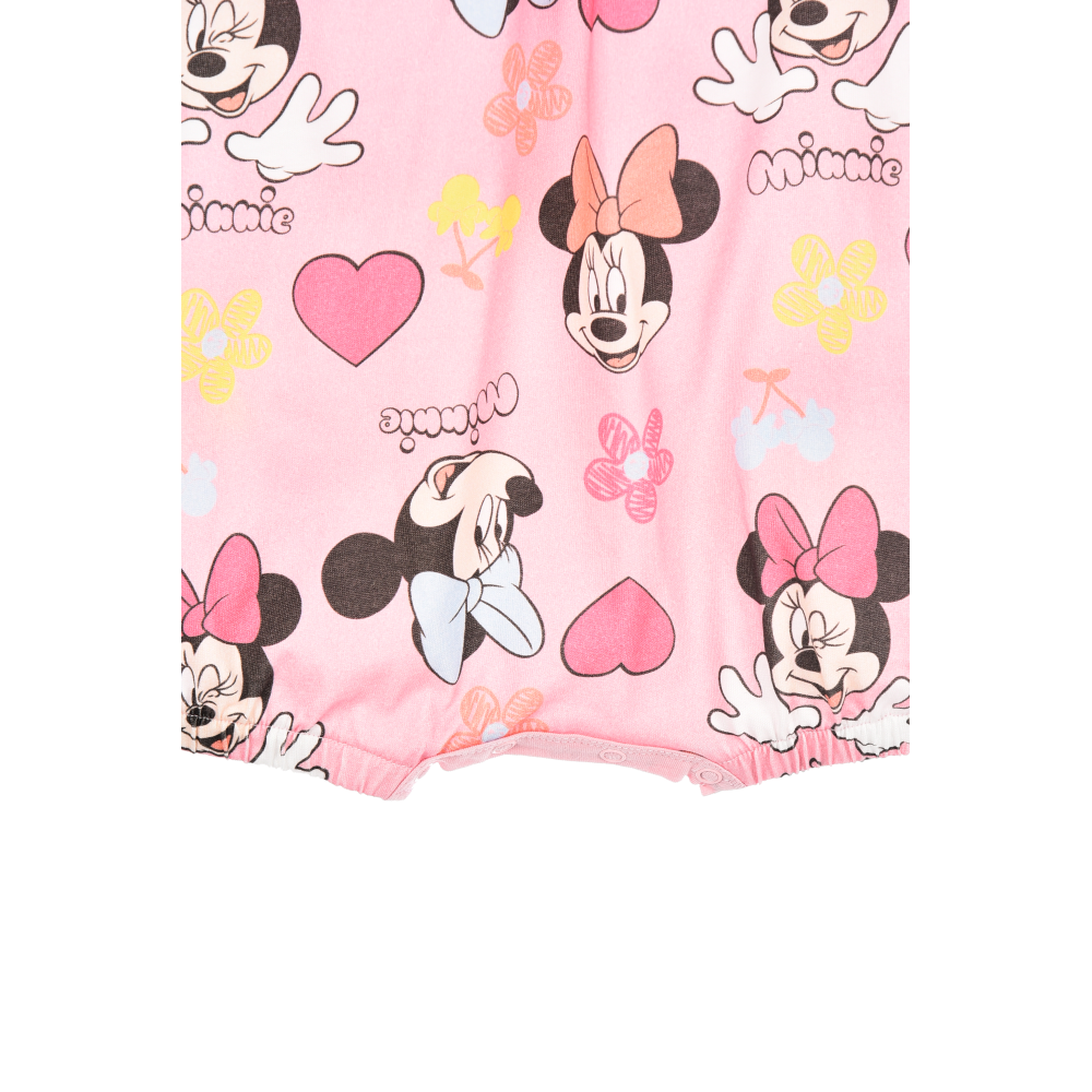 Pagliaccetto Minnie DISNEY Body Smanicato 100% Cotone Neonata - Ez00005rosa