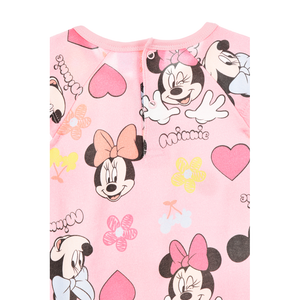 Pagliaccetto Minnie DISNEY Body Smanicato 100% Cotone Neonata - Ez00005rosa